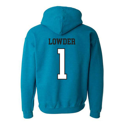 Coastal Carolina - NCAA Women's Basketball : Baylee Lowder - Classic Fashion Shersey Hooded Sweatshirt-1