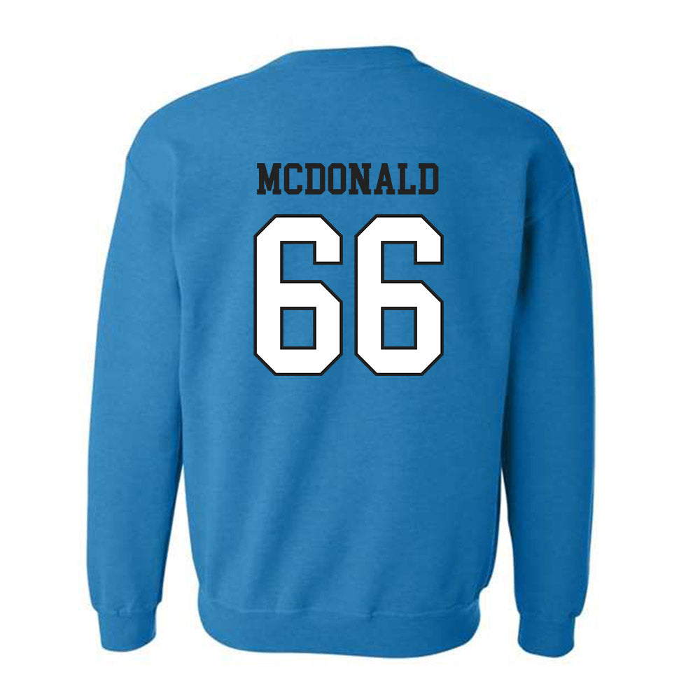 Coastal Carolina - NCAA Football : Kain McDonald - Classic Fashion Shersey Crewneck Sweatshirt-1