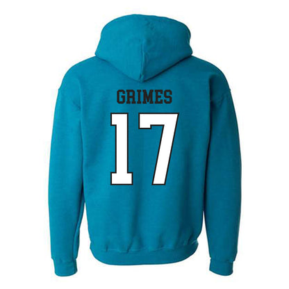 Coastal Carolina - NCAA Women's Basketball : Kinsea Grimes - Classic Fashion Shersey Hooded Sweatshirt-1