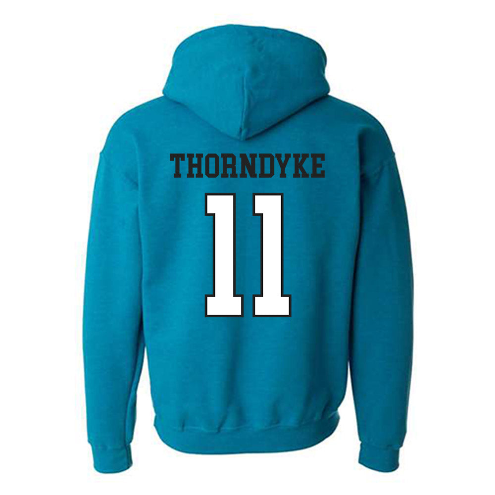 Coastal Carolina - NCAA Baseball : Colby Thorndyke - Classic Fashion Shersey Hooded Sweatshirt-1