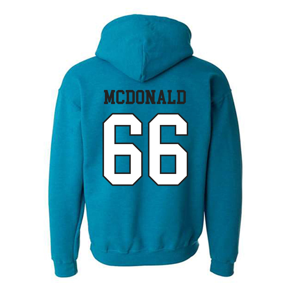 Coastal Carolina - NCAA Football : Kain McDonald - Classic Fashion Shersey Hooded Sweatshirt-1