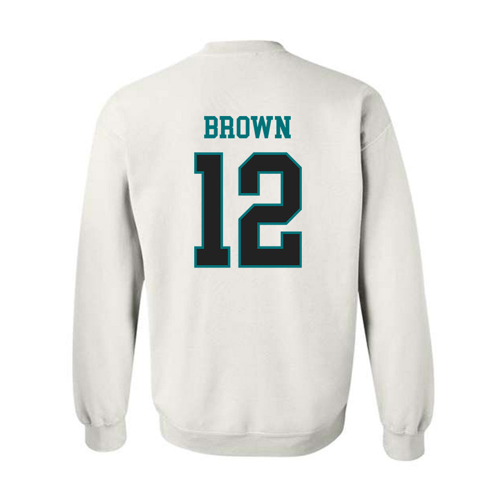 Coastal Carolina - NCAA Men's Basketball : Devin Brown - Classic Fashion Shersey Crewneck Sweatshirt-1