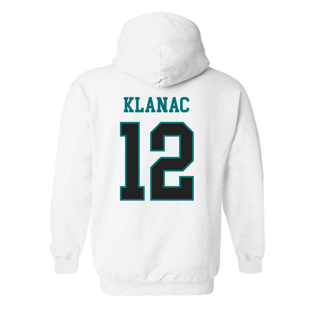 Coastal Carolina - NCAA Women's Basketball : Olivia Klanac - Classic Fashion Shersey Hooded Sweatshirt-1