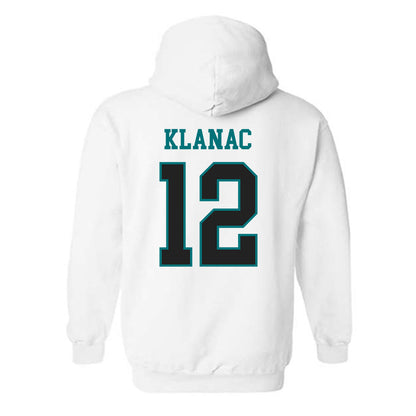 Coastal Carolina - NCAA Women's Basketball : Olivia Klanac - Classic Fashion Shersey Hooded Sweatshirt-1
