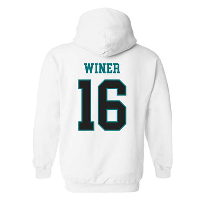 Coastal Carolina - NCAA Baseball : Jackson Winer - Classic Fashion Shersey Hooded Sweatshirt-1