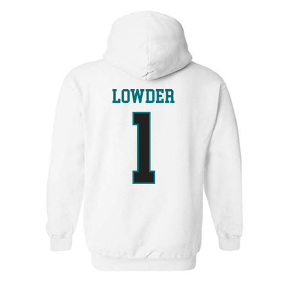 Coastal Carolina - NCAA Women's Basketball : Baylee Lowder - Classic Fashion Shersey Hooded Sweatshirt-1