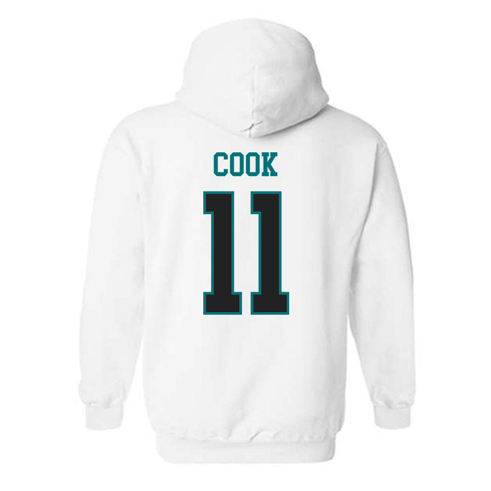 Coastal Carolina - NCAA Men's Soccer : Christian Cook - Classic Fashion Shersey Hooded Sweatshirt-1