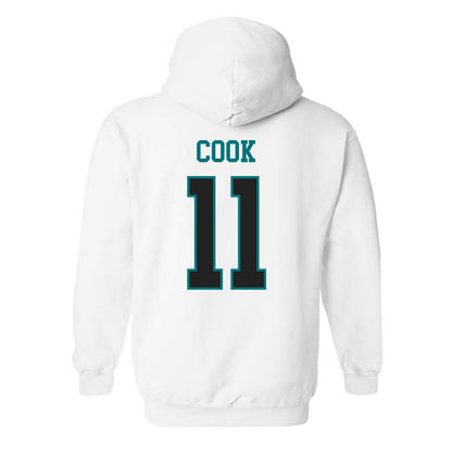 Coastal Carolina - NCAA Men's Soccer : Christian Cook - Classic Fashion Shersey Hooded Sweatshirt-1