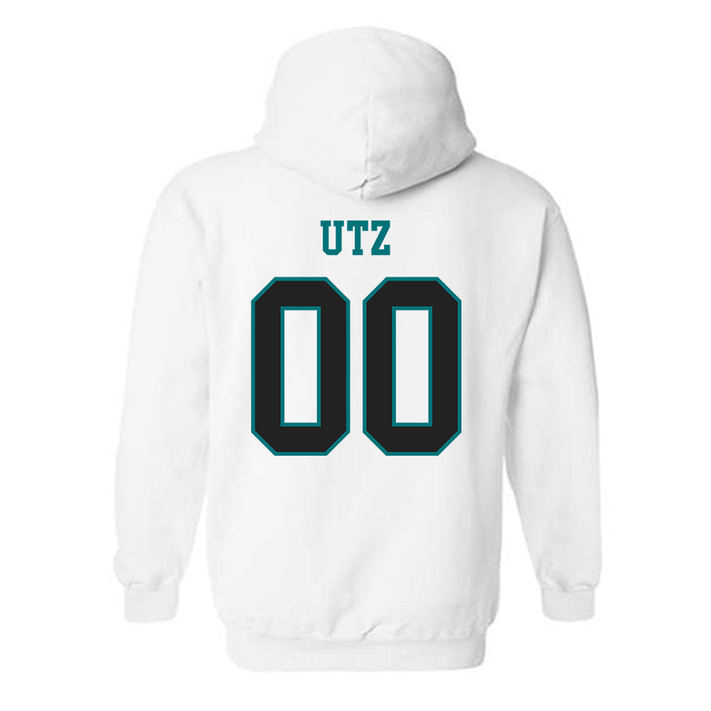 Coastal Carolina - NCAA Women's Soccer : Addie Utz - Classic Fashion Shersey Hooded Sweatshirt-1