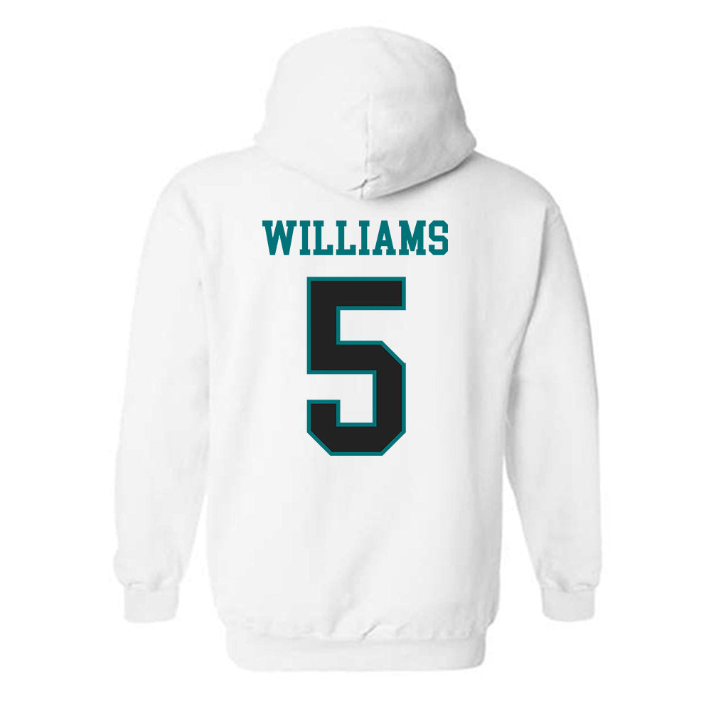 Coastal Carolina - NCAA Women's Basketball : Kristin Williams - Classic Fashion Shersey Hooded Sweatshirt-1
