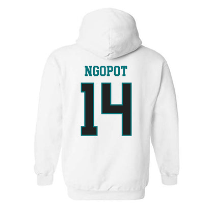 Coastal Carolina - NCAA Men's Basketball : Jerry Ngopot - Classic Fashion Shersey Hooded Sweatshirt-1