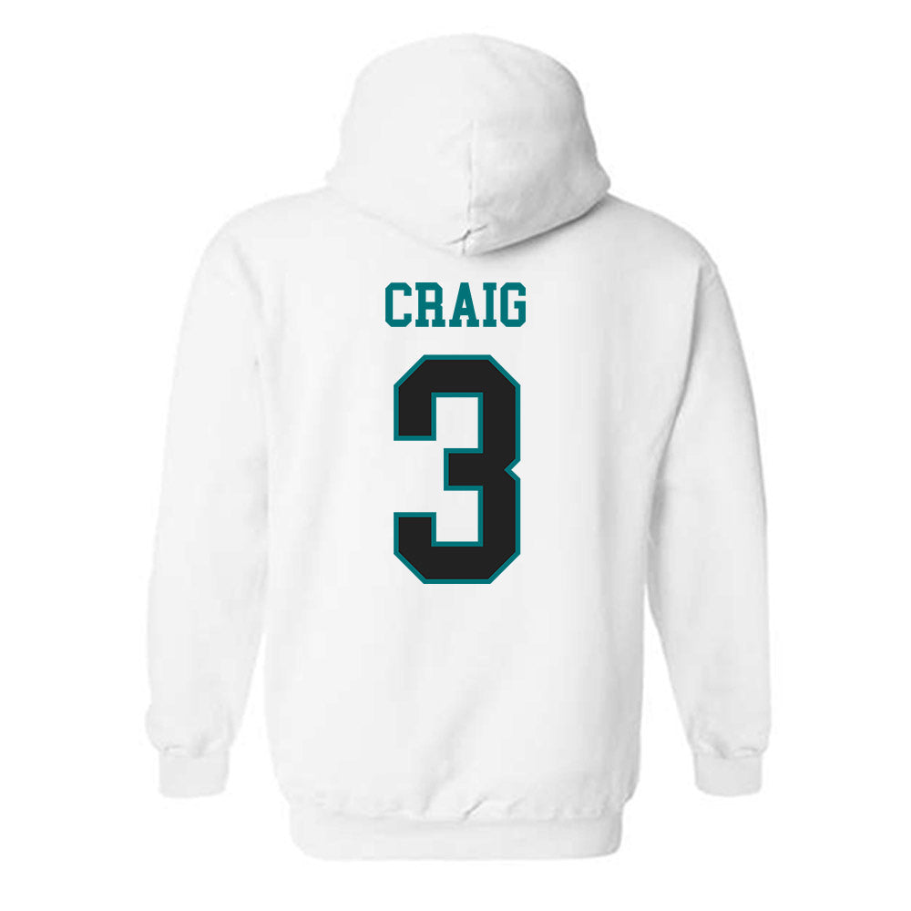 Coastal Carolina - NCAA Men's Basketball : Dajohn Craig - Classic Fashion Shersey Hooded Sweatshirt-1