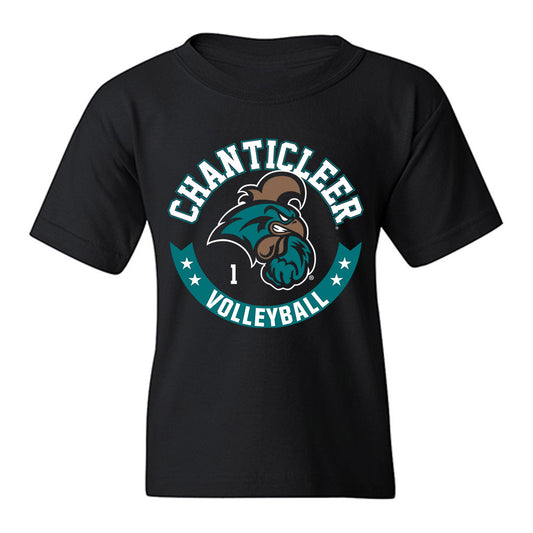 Coastal Carolina - NCAA Women's Volleyball : Hatteras Welker - Classic Fashion Shersey Youth T-Shirt-0