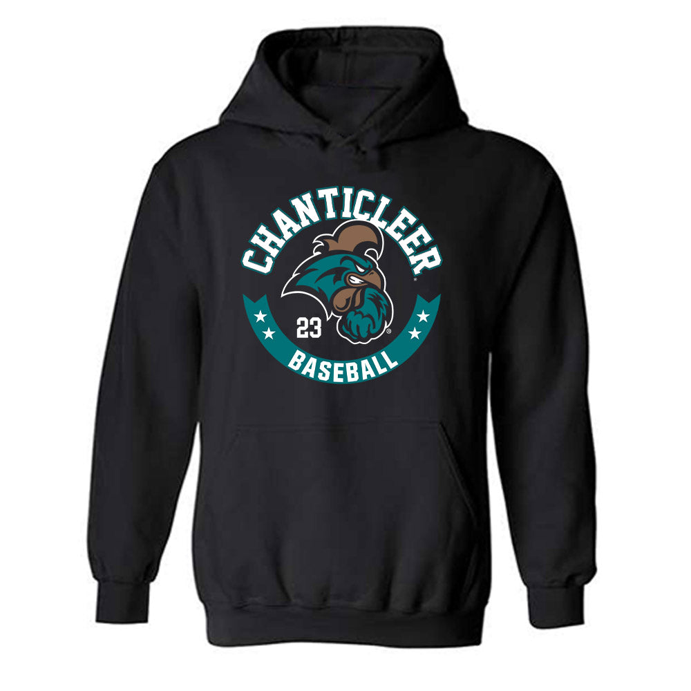 Coastal Carolina - NCAA Baseball : Jordan Taylor - Classic Fashion Shersey Hooded Sweatshirt-0