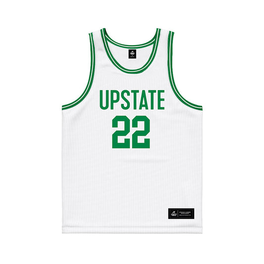 USC Upstate - NCAA Women's Basketball : Jessa Troy - White Basketball Jersey-0