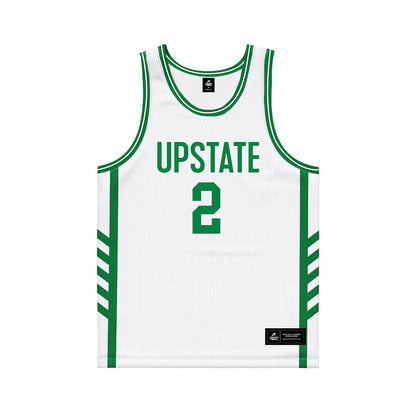 USC Upstate - NCAA Men's Basketball : Isaiah Skinner - White Basketball Jersey-1