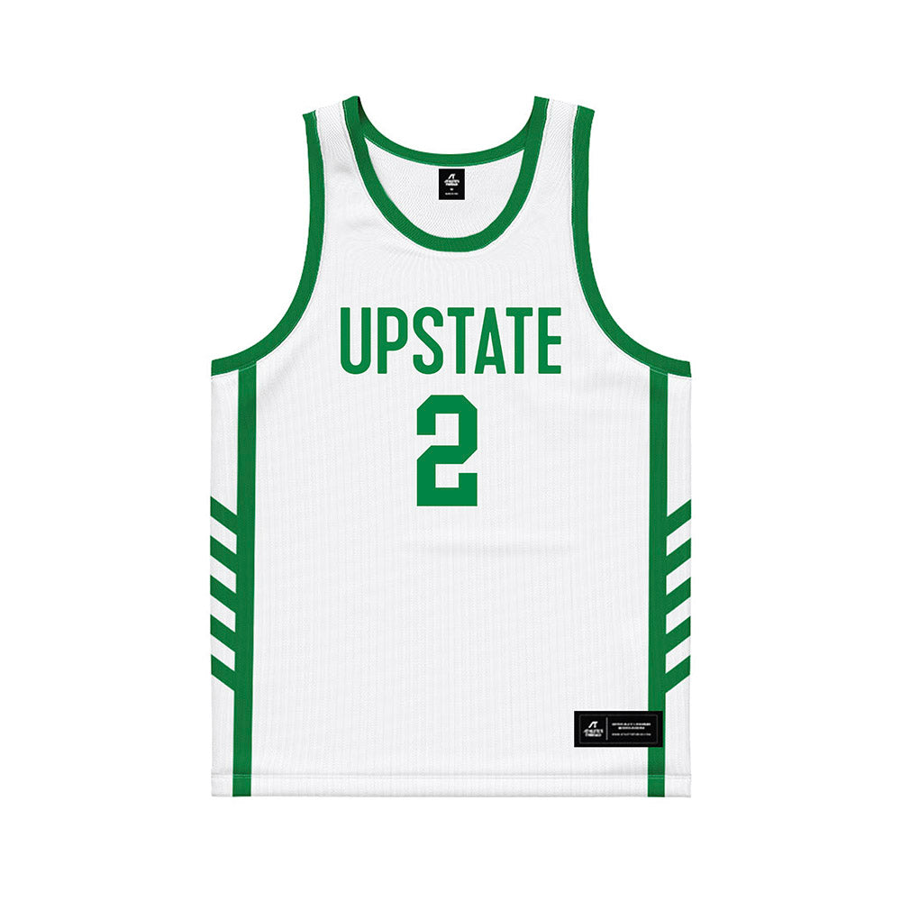 USC Upstate - NCAA Men's Basketball : Isaiah Skinner - White Basketball Jersey-0