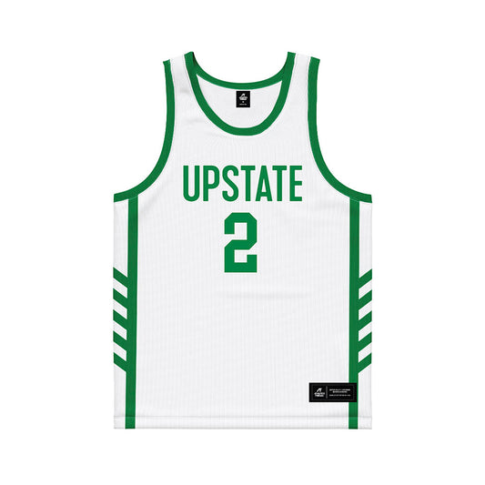 USC Upstate - NCAA Men's Basketball : Isaiah Skinner - White Basketball Jersey-0