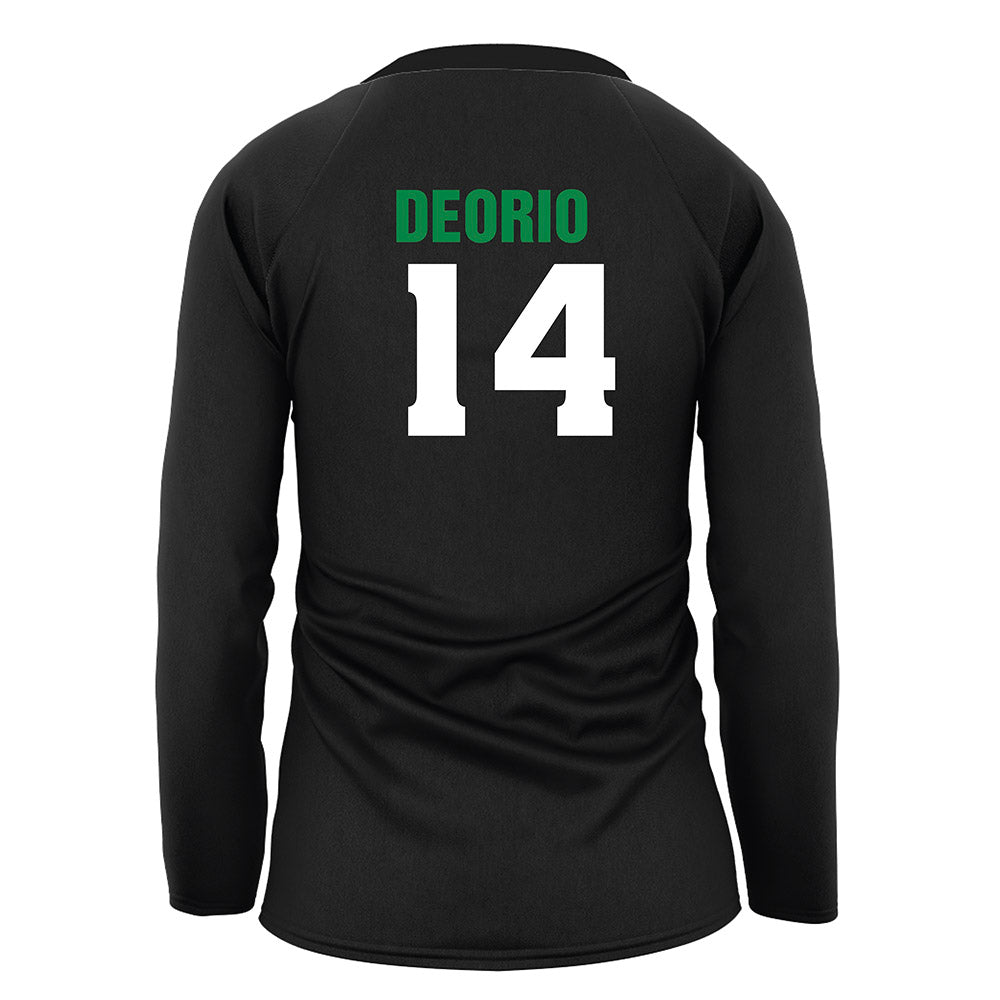 USC Upstate - NCAA Women's Volleyball : Lauren DeOrio - Black Volleyball Jersey-1