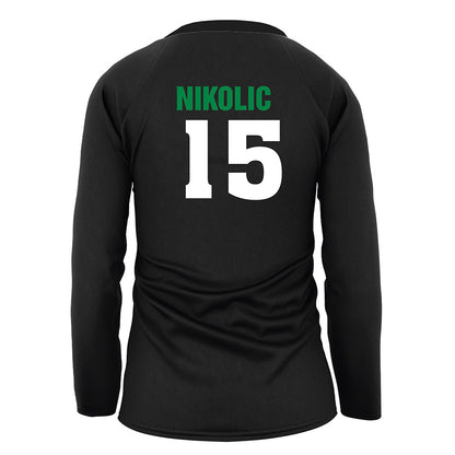 USC Upstate - NCAA Women's Volleyball : Katia Nikolic - Black Volleyball Jersey-1