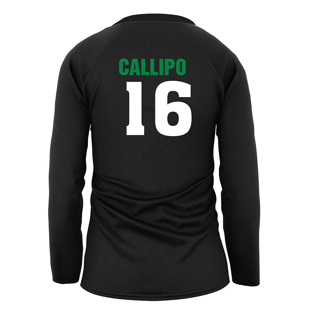 USC Upstate - NCAA Women's Volleyball : olivia callipo - Black Volleyball Jersey-1