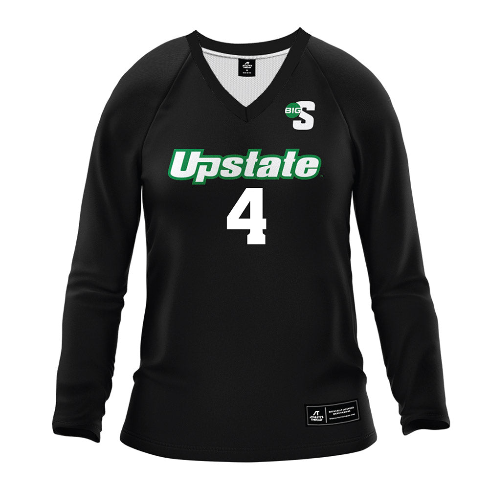 USC Upstate - NCAA Women's Volleyball : Morgan Powell - Black Volleyball Jersey-0