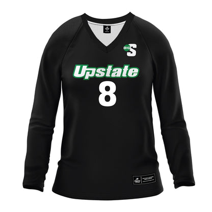USC Upstate - NCAA Women's Volleyball : Sophia Overholt - Black Volleyball Jersey-0