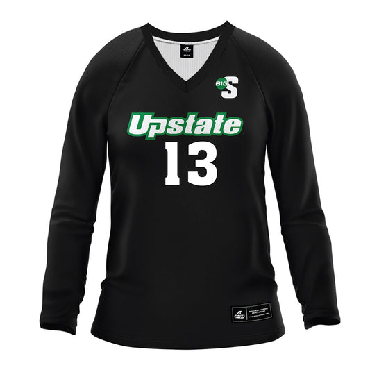 USC Upstate - NCAA Women's Volleyball : Emma DeSensi - Black Volleyball Jersey-0