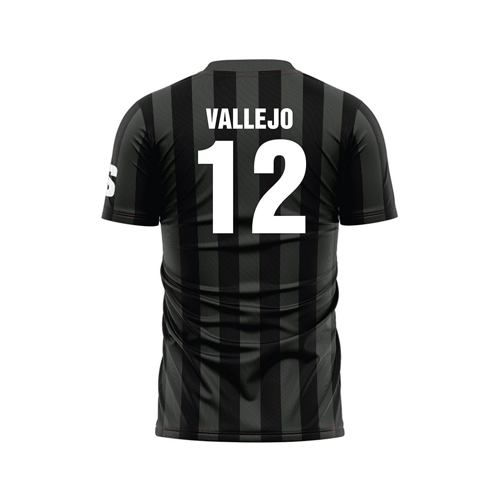 USC Upstate - NCAA Men's Soccer : Justin Vallejo - Black Soccer Jersey-1