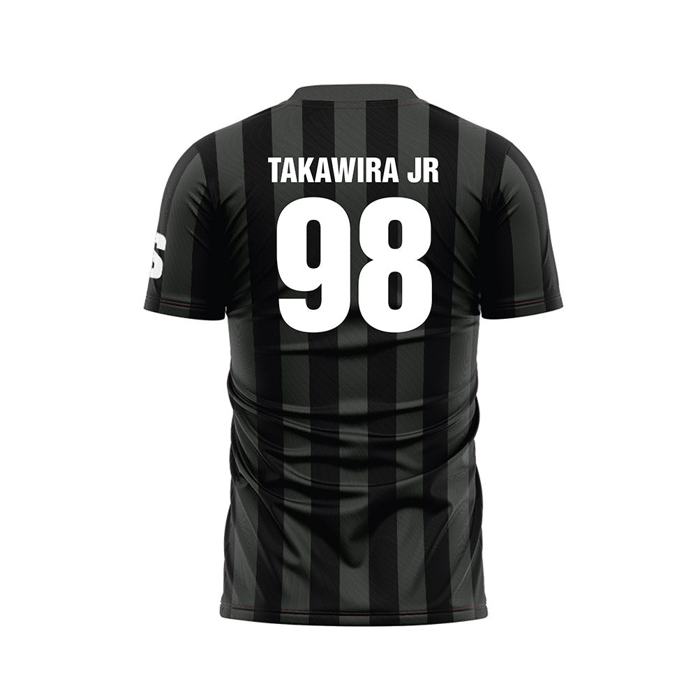 USC Upstate - NCAA Men's Soccer : Vitalis Takawira Jr - Black Soccer Jersey-1