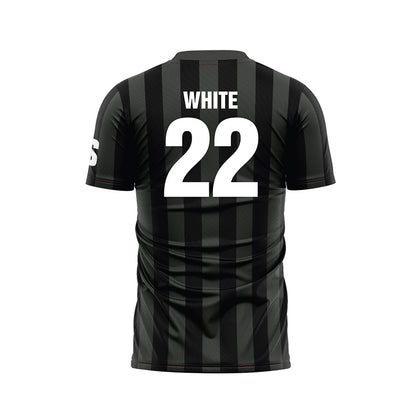 USC Upstate - NCAA Men's Soccer : Fatobi White - Black Soccer Jersey-1