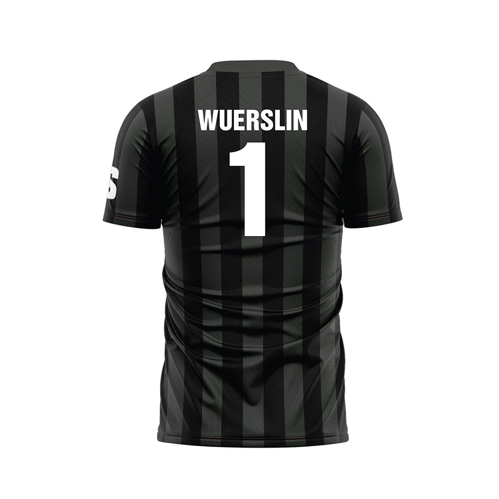 USC Upstate - NCAA Men's Soccer : Jarrett Wuerslin - Black Soccer Jersey-1