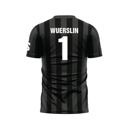 USC Upstate - NCAA Men's Soccer : Jarrett Wuerslin - Black Soccer Jersey-1