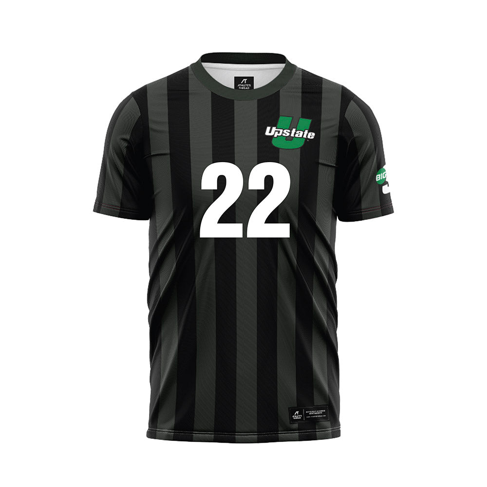 USC Upstate - NCAA Men's Soccer : Fatobi White - Black Soccer Jersey-0