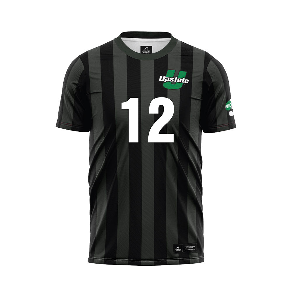 USC Upstate - NCAA Men's Soccer : Justin Vallejo - Black Soccer Jersey-0