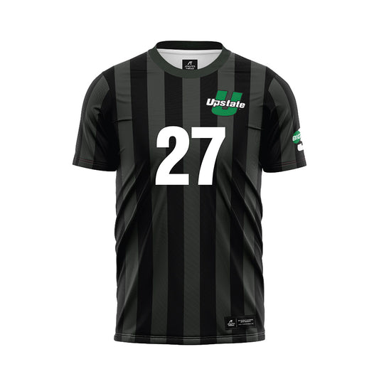 USC Upstate - NCAA Men's Soccer : Qingcheng Du - Black Soccer Jersey-0