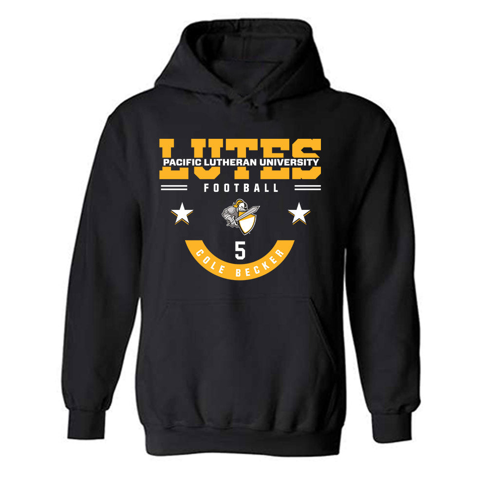 PLU - NCAA Football : Cole Becker - Classic Fashion Shersey Hooded Sweatshirt-0