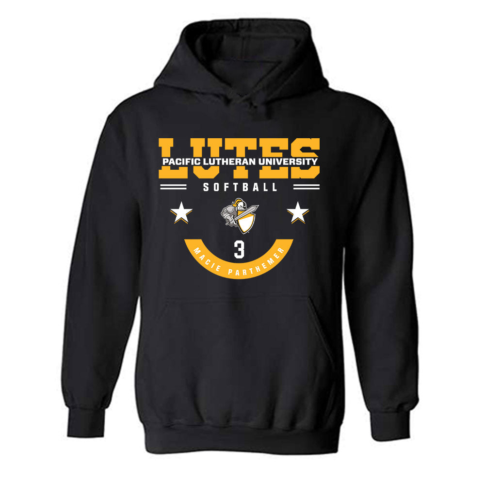 PLU - NCAA Softball : Macie Parthemer - Classic Fashion Shersey Hooded Sweatshirt-0