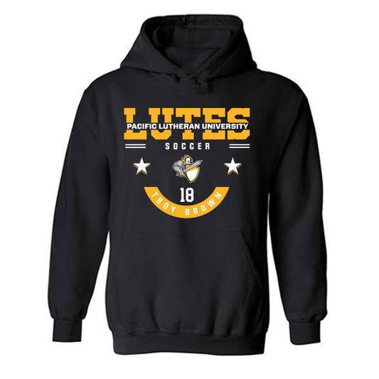 PLU - NCAA Men's Soccer : Troy Brown - Classic Fashion Shersey Hooded Sweatshirt-0