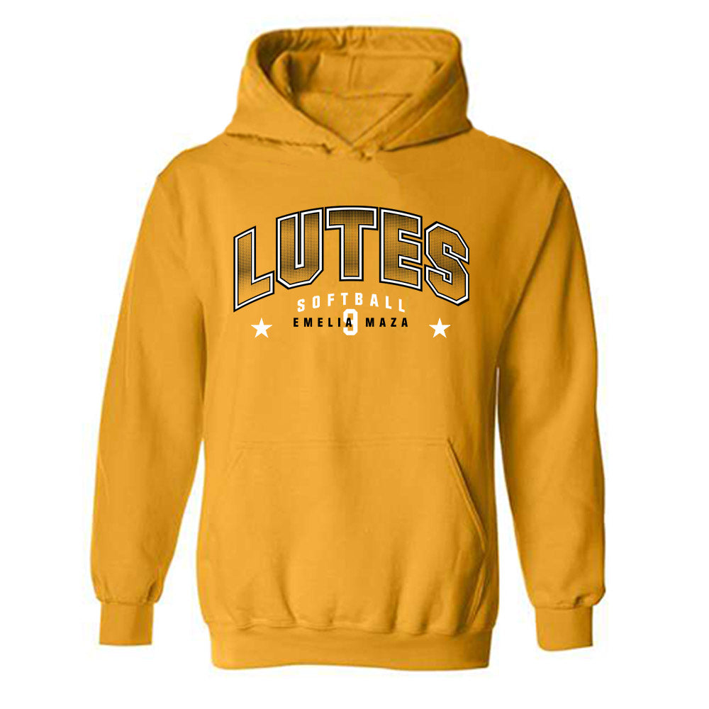 PLU - NCAA Softball : Emelia Maza - Classic Fashion Shersey Hooded Sweatshirt