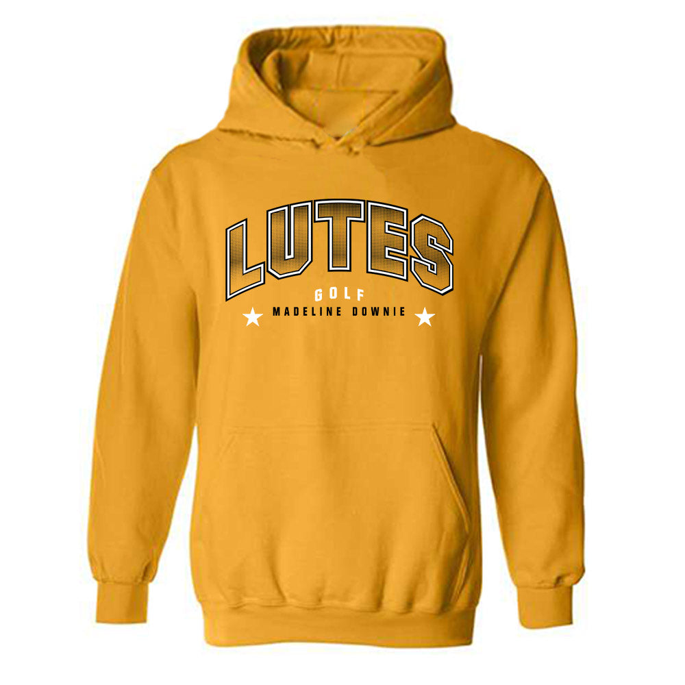 PLU - NCAA Women's Golf : Madeline Downie - Classic Fashion Shersey Hooded Sweatshirt-0