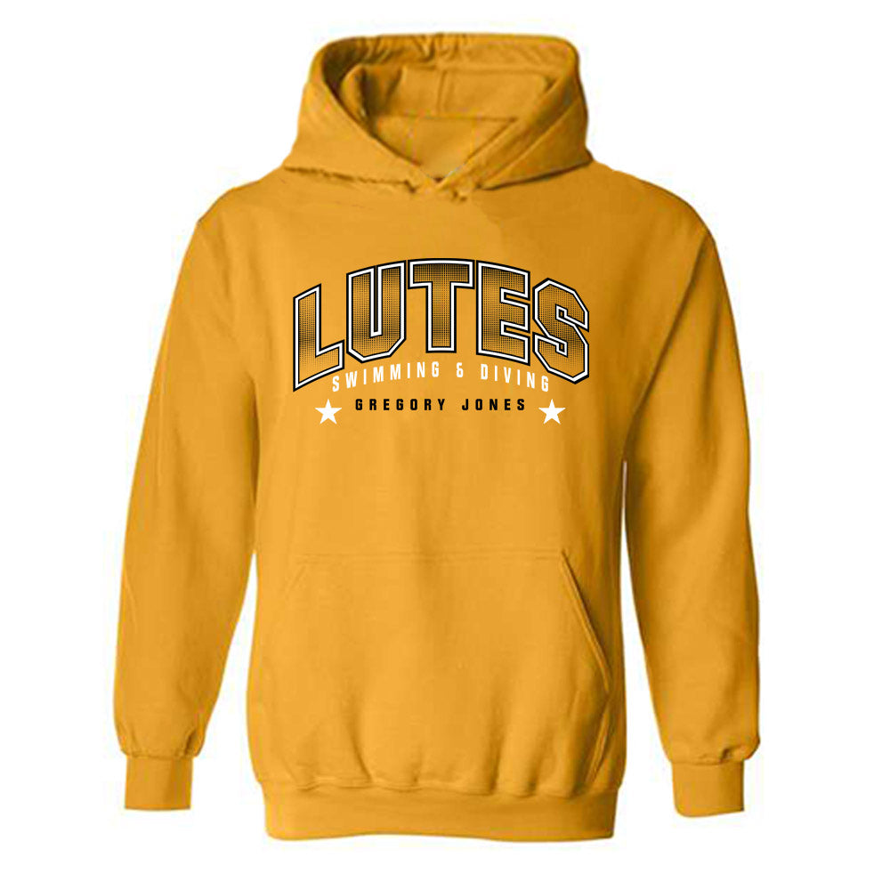PLU - NCAA Men's Swimming & Diving : Gregory Jones - Classic Fashion Shersey Hooded Sweatshirt-0