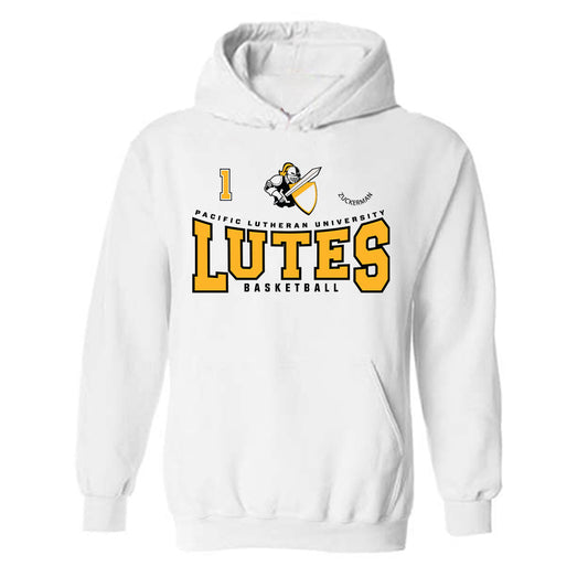 PLU - NCAA Men's Basketball : Zach Zuckerman - Classic Fashion Shersey Hooded Sweatshirt-0