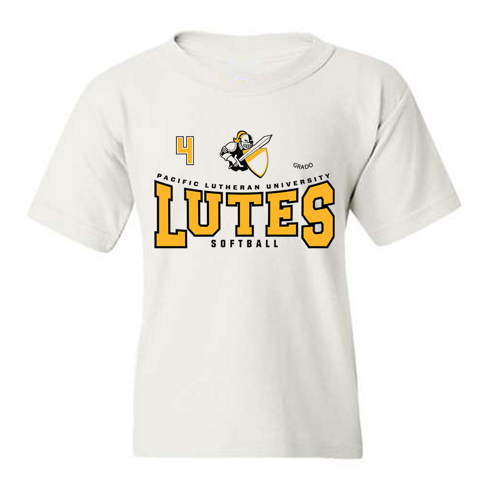 PLU - NCAA Softball : Mya Grado - Classic Fashion Shersey Youth T-Shirt-0