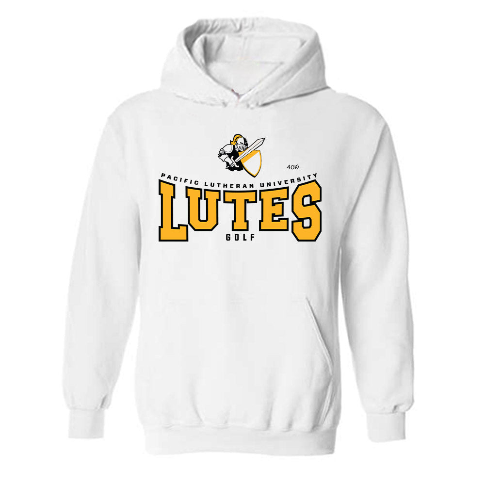 PLU - NCAA Men's Golf : Aiden Aoki - Classic Fashion Shersey Hooded Sweatshirt-0