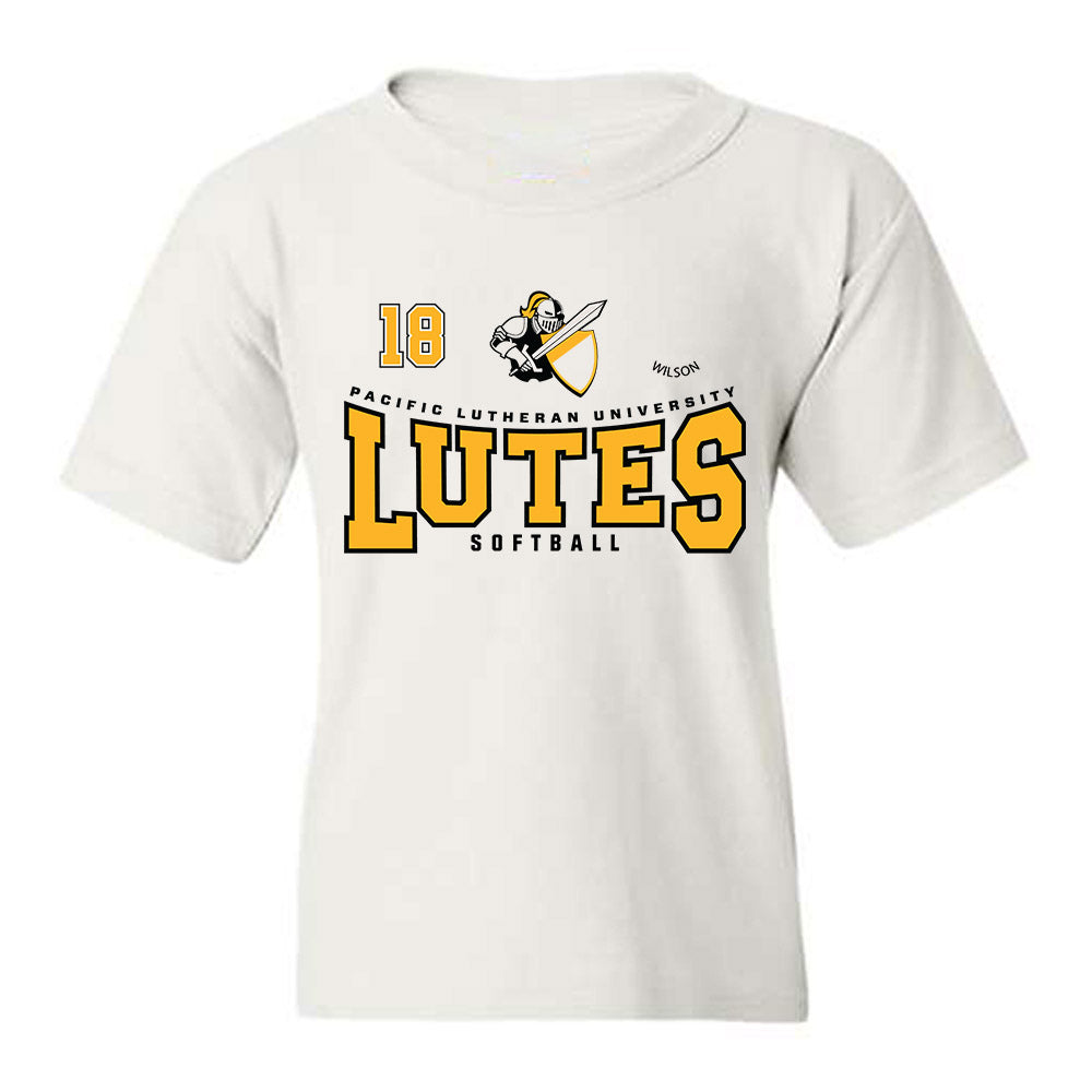 PLU - NCAA Softball : Paige wilson - Classic Fashion Shersey Youth T-Shirt-0