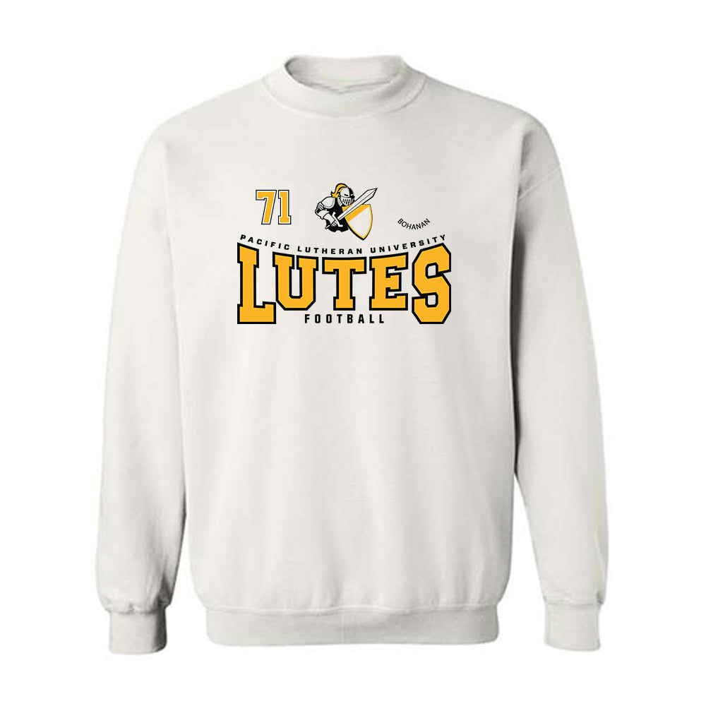 PLU - NCAA Football : Ryan Bohanan - Classic Fashion Shersey Crewneck Sweatshirt-0
