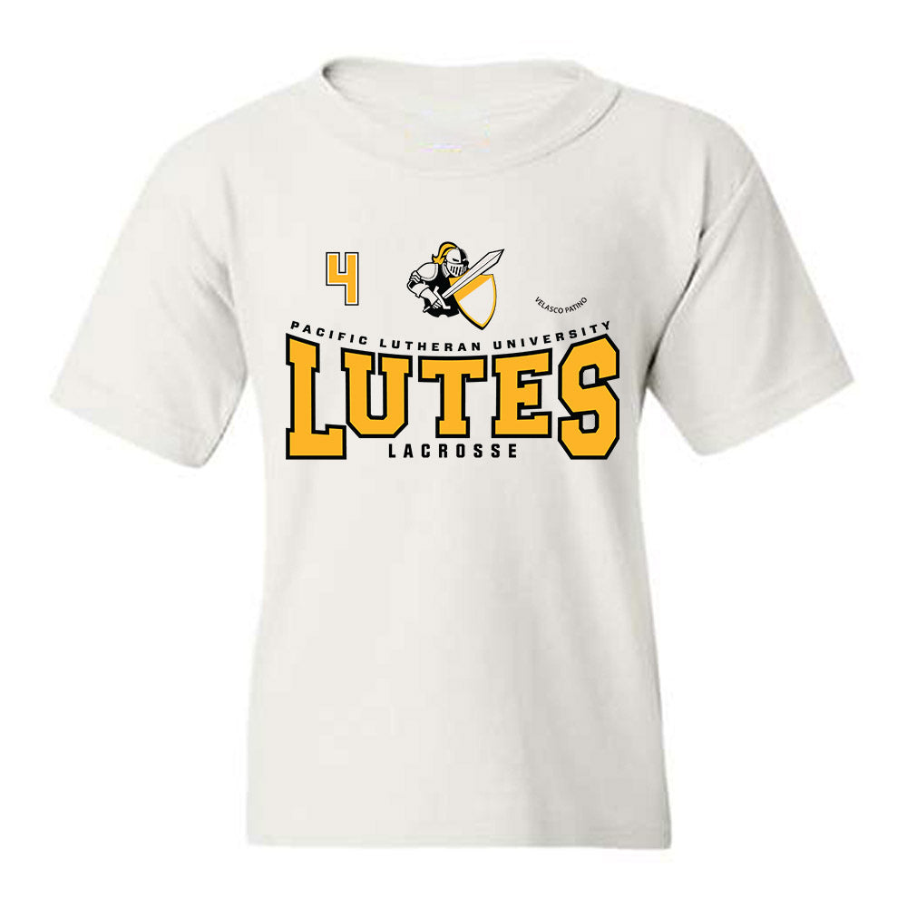 PLU - NCAA Women's Lacrosse : Samantha Velasco Patino - Classic Fashion Shersey Youth T-Shirt-0