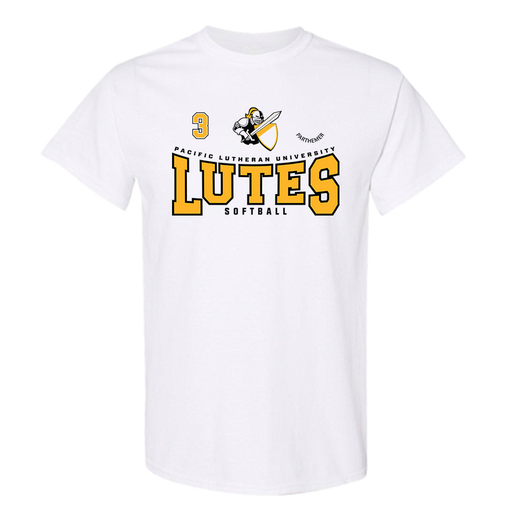 PLU - NCAA Softball : Macie Parthemer - Classic Fashion Shersey T-Shirt-0