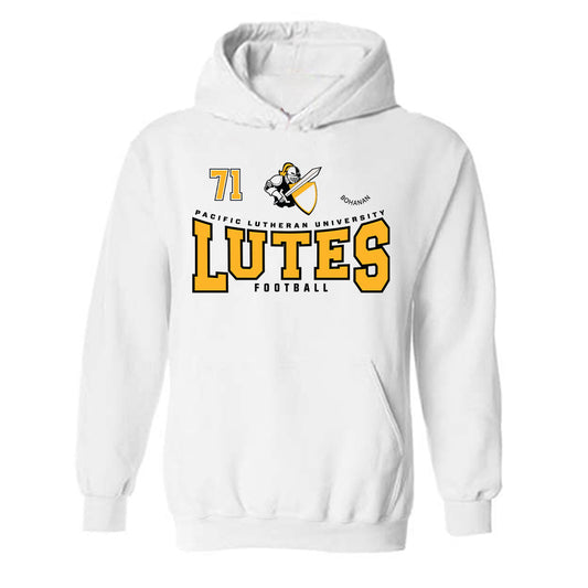 PLU - NCAA Football : Ryan Bohanan - Classic Fashion Shersey Hooded Sweatshirt-0